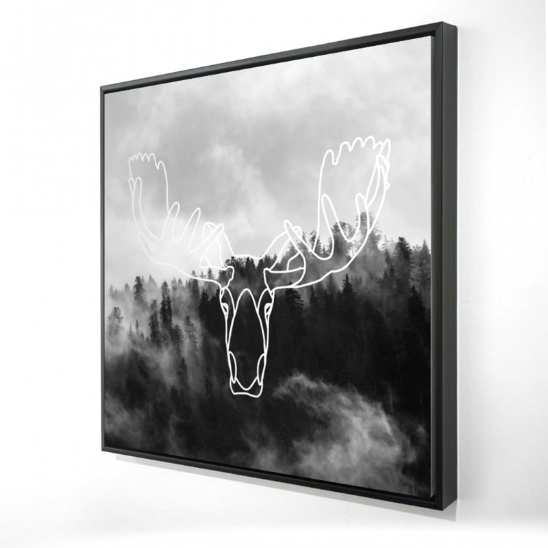 " Minimalist Moose Head "