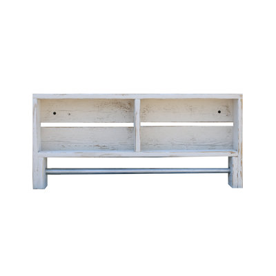 Bennett 2 Piece Pine Industrial Pipe Shelves