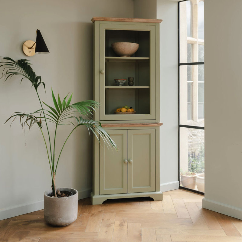 Teague Display Cabinet, Sage Green