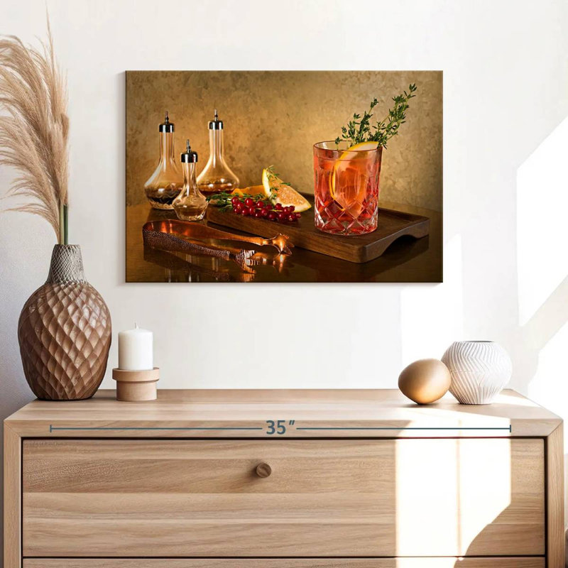 Yarlin Whiskey Cocktail, 16" H x 24" W