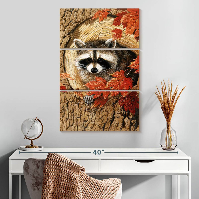 Brampt Raccoon, 32" H x 20" W