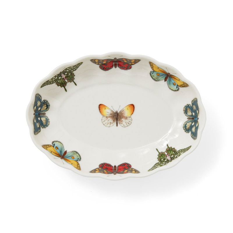 Plat ovale cannelé 6 po