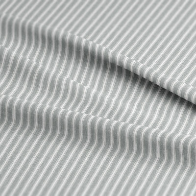Ticking Stripe Black Bedskirt 15" Drop Twin/Twin-XL