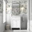 Meuble-lavabo 24 po avec 2 portes et tiroir escamotable, armoire de rangement de salle de bain avec lavabo, portes à fermeture en douceur avec organisateurs-2095928580