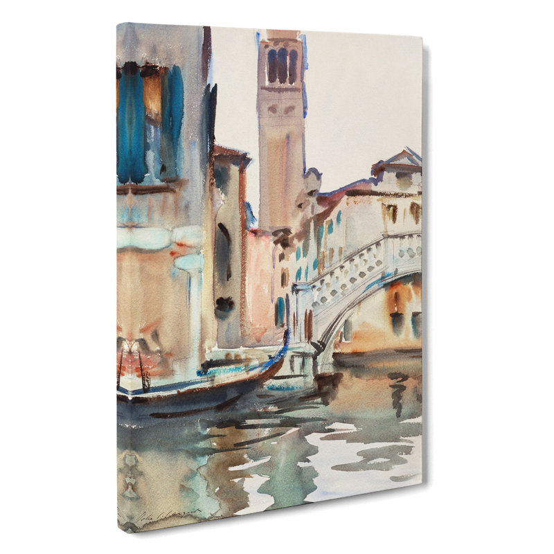 Bridge in Venice by John Singer Sargent - Wrapped Canvas, 50cm H x 35cm W x 3cm D