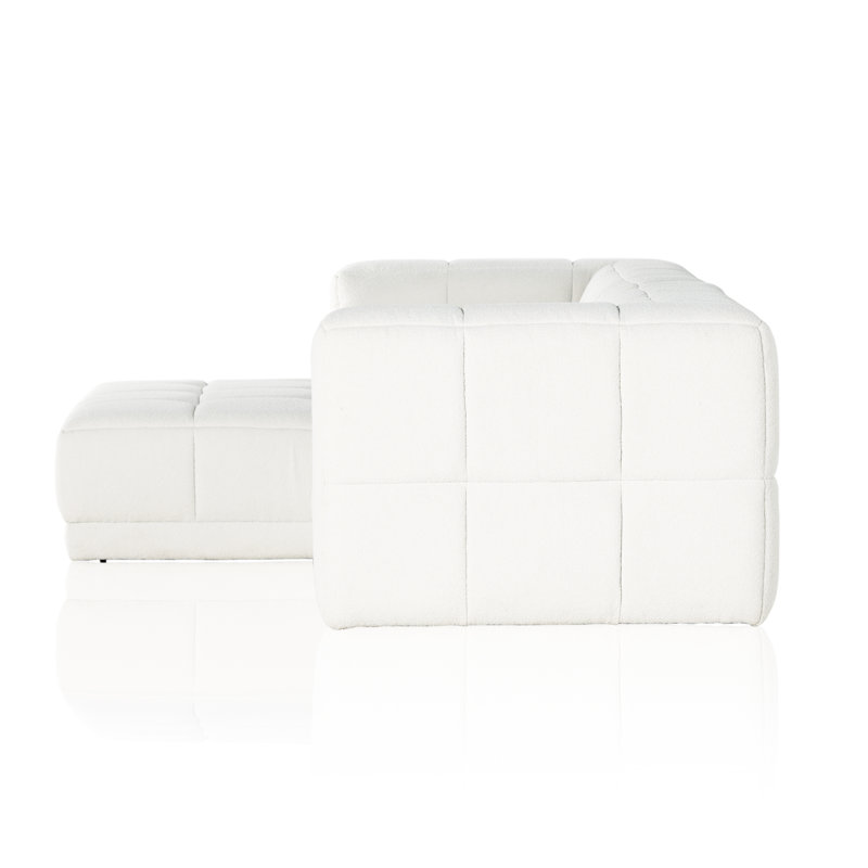 Tavi Chaise Sectional, Fiqa Natural Boucle