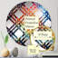 Multicolore Graffiti Oak Sunrise - Miroir décoratif à carreaux | Rond-96240844