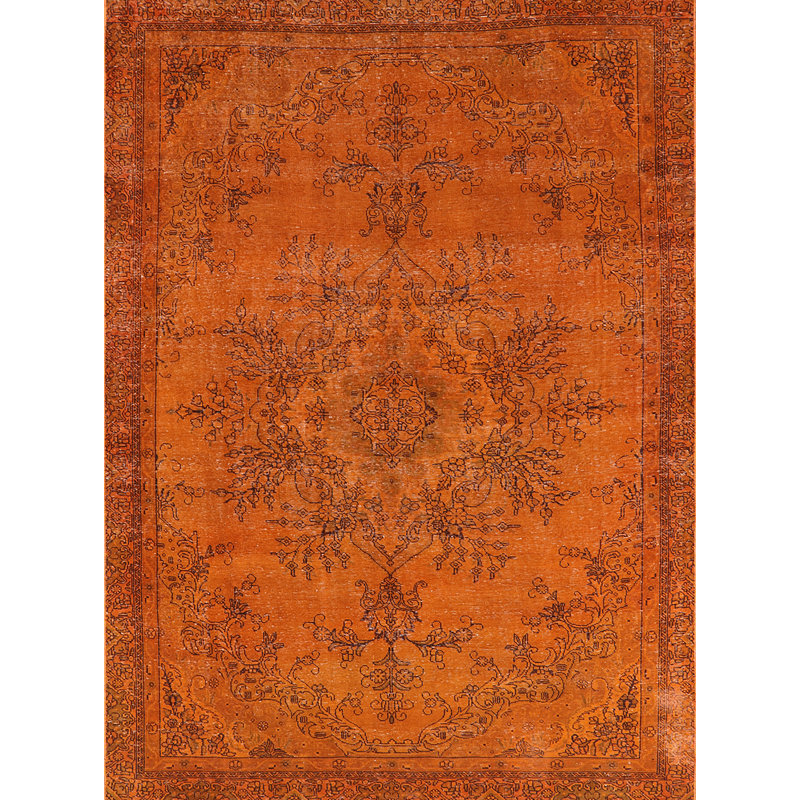 Tapis oriental orange Reze, Rectangle de 3 pi x 5 pi