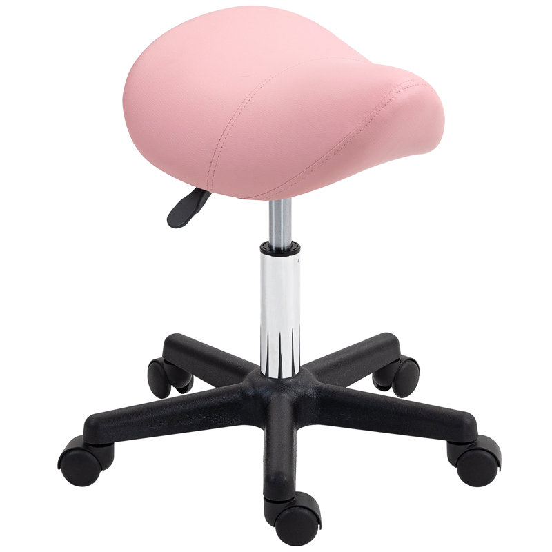 Aryss Adjustable Height Salon Stool Wheels