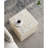 14X14x18" Square Capiz Stool