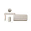 Coiffeuse avec miroir lumineux, 8 tiroirs, 1 chaise