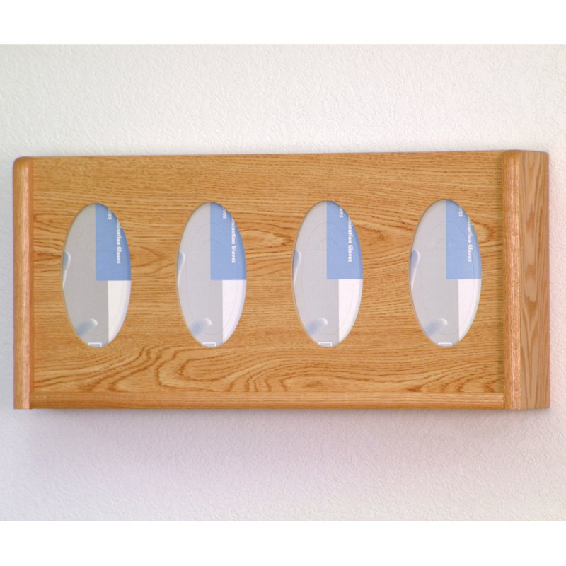 Housse pour boîte à mouchoirs à quatre poches, Chêne clair