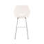 Tabouret de bar pivotant en similicuir et acier inoxydable brossé 30 po Freya-134637364