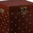 Nailhead End Table Trunk - Espresso