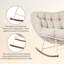 Chaise berçante d'extérieur en acier Gifty-593079665