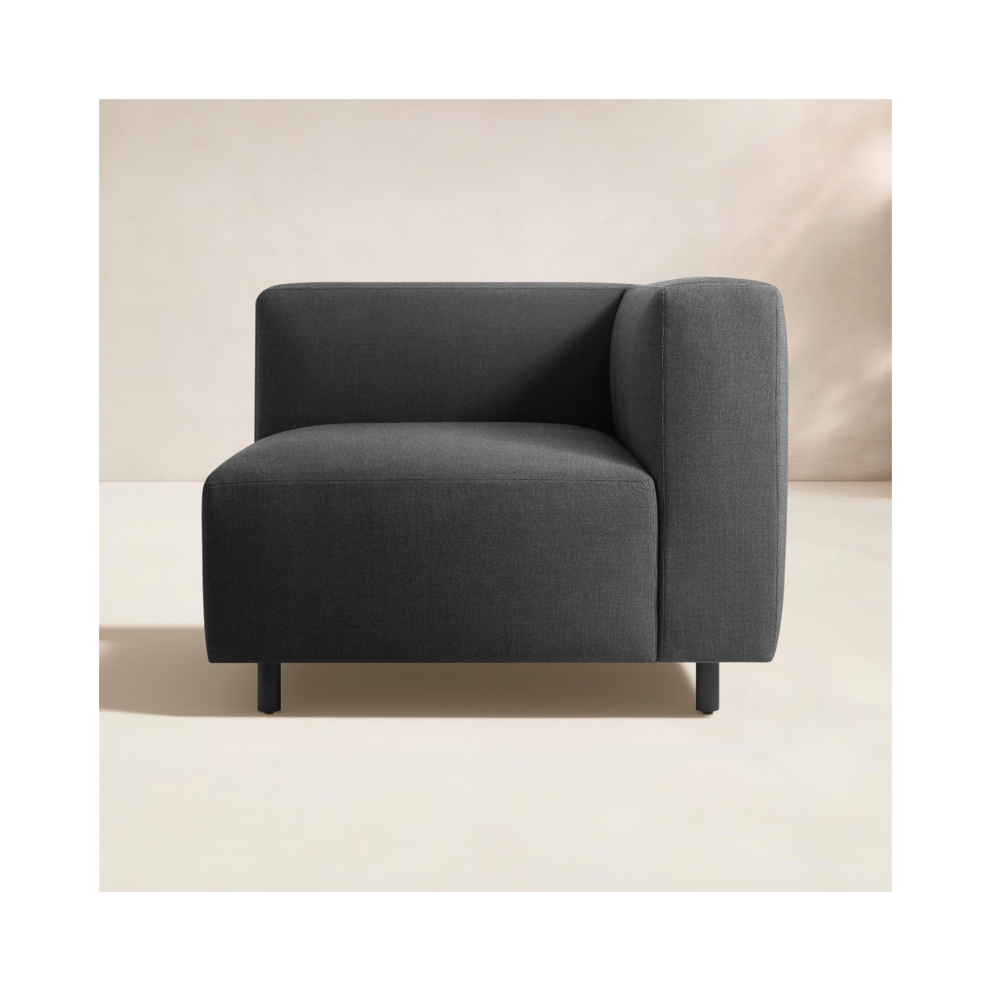 9 Yard Aluminum Outdoor Lounge Chair, Coal Sunbrella®