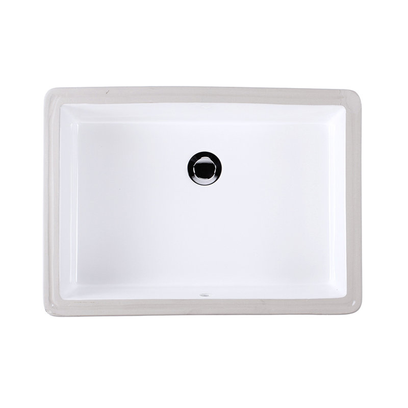 Cube 21.75'' L Bathroom Sink, White