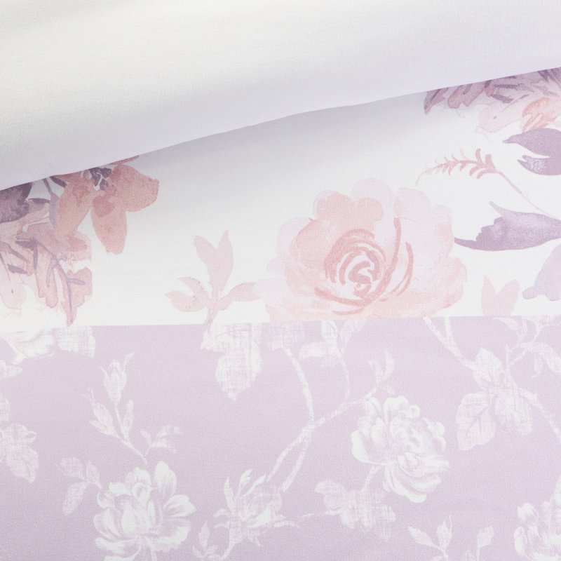 Lit simple / simple TG avec édredon à motif cachemire floral rétro, 2 taies décoratives, coussins, édredon doux et lavable à motif cachemire doux, nettoyage des taches,