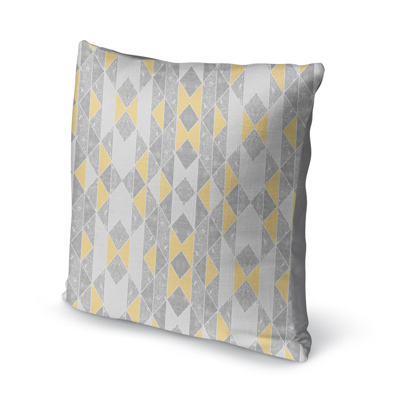 Milan Geometric Outdoor Reversible Throw Pillow, 24'' x 24''
