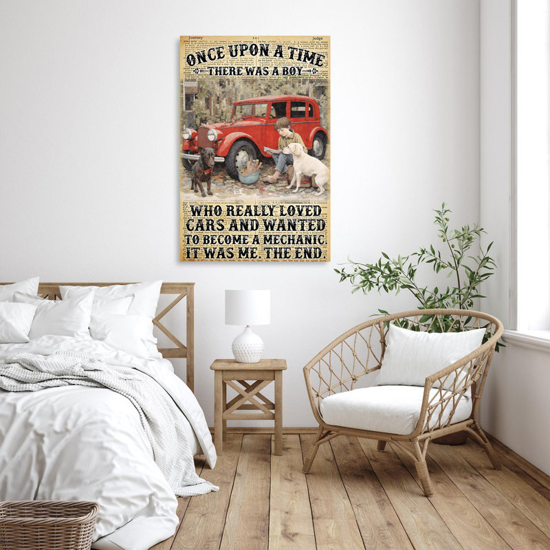 Impression sur toile, "Wanted To Becher", H 20 po x l 16 po x P 1,25 po