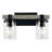 Borth Iron/Seeded Glass Rustic Farmhouse LED Vanity Light-19216085-23242562