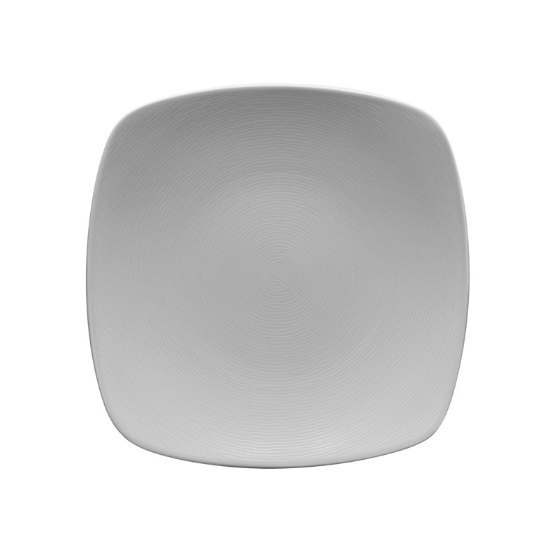 Noritake Colorscapes Swirl 11.75" Square Platter, Gray