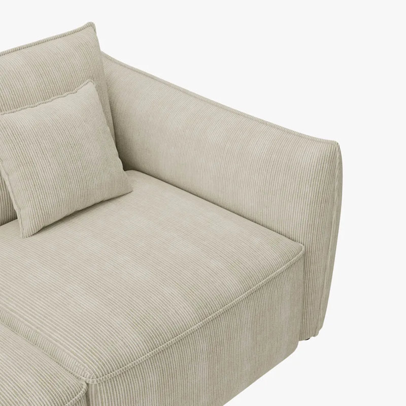 Ensembles de canapé pour le salon, 3, H 32,28 po x l 108,66 po x P 38,98 po, Beige