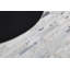 Tapis blanc / argent en cuir de vache fabriqué à la main Meenu-1735054892