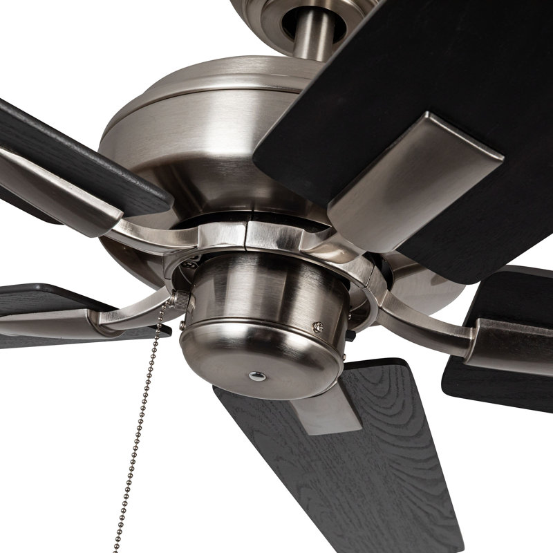 Erikson Ceiling Fan, Black, Brushed Nickel