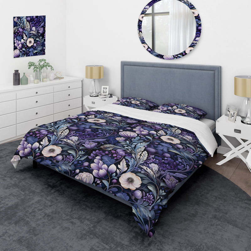 Ensemble de housse de couette Deep Emerald, Housse de couette pour très grand lit et 2 très