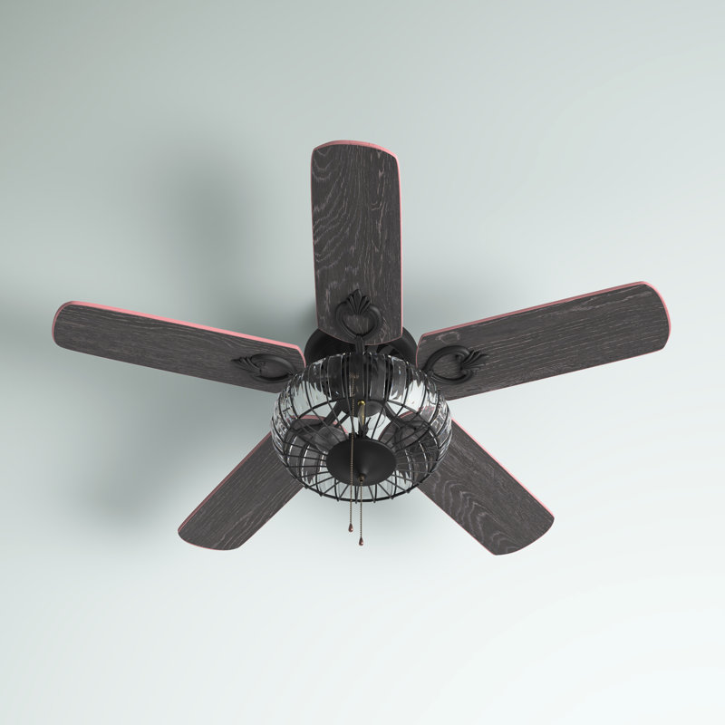 Ventilateur de plafond standard à 5 pales de 52 po avec ensemble d'éclairage inclus Hythe