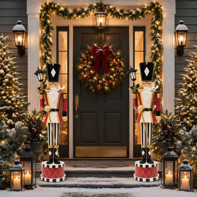 Classic Iron Nutcracker for Holiday Decor, Durable and Festive with Traditional Design and Versatile Display Options