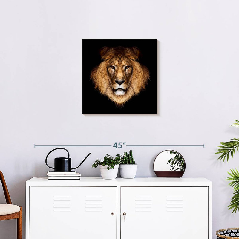 Brampt Solemn Lion, 20" H x 20" W