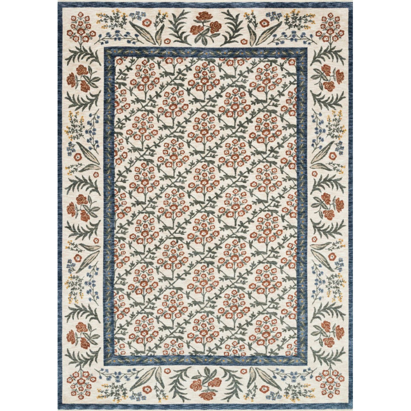 Tapis intérieur / extérieur Sakisha, Rectangle 4 pi 7 po x 6 pi 7 po