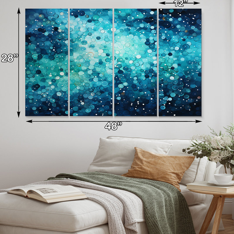 " Aqua Lagoon I " 4 - Pieces