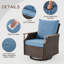 Ensemble de meubles de patio 7 pièces avec fauteuil pivotant-668458031