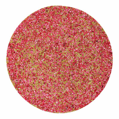 Sparkles Home Reef Placemat | Coastal Shell & Rhinestone Decorative Table Mat 15 Inch Dining Accent | Elegant Coastal Table Décor