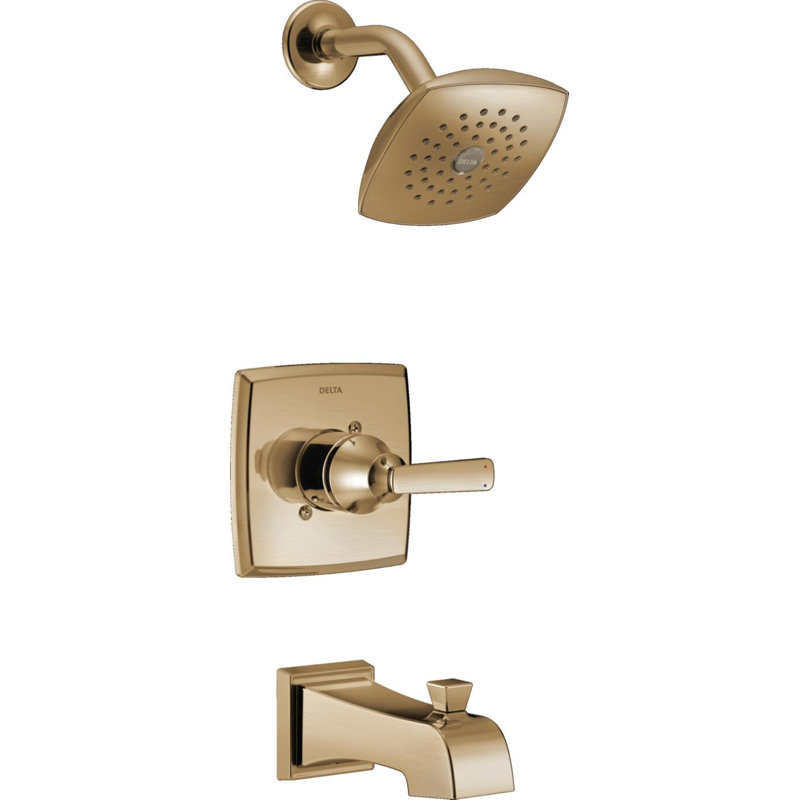 Ashlyn 14 Series Single-Function Tub Shower Faucet Set, Shower Valve Trim Kit, Matte Black