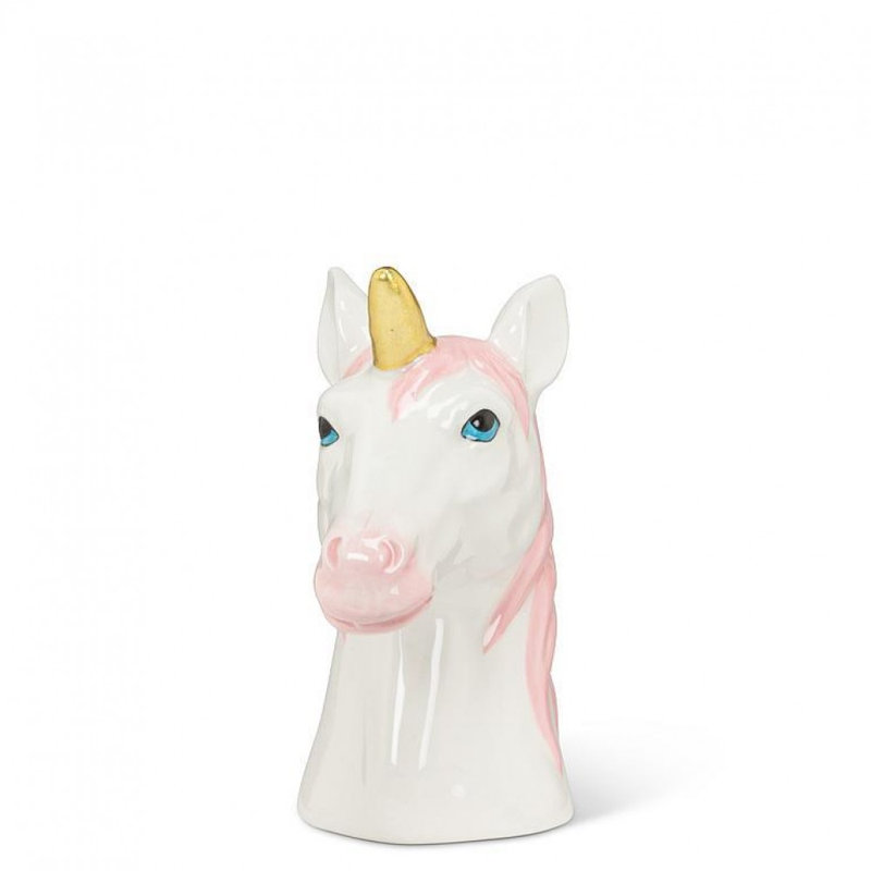 Fantasy Unicorn Head Bud Vase