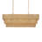 5 - Light Dimmable 3-Tier Rectangle Chandelier