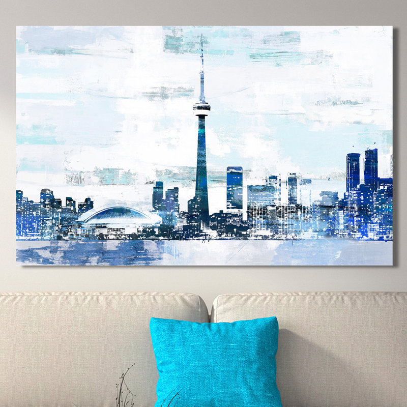 « toronto i », reproduction d’impression sur toile tendue, H 18 po x l 30 po