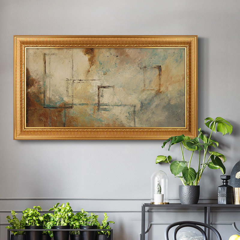 Zen Path II - peinture sur toile à cadre unique, H 25 po x l 45 po x P 1 po