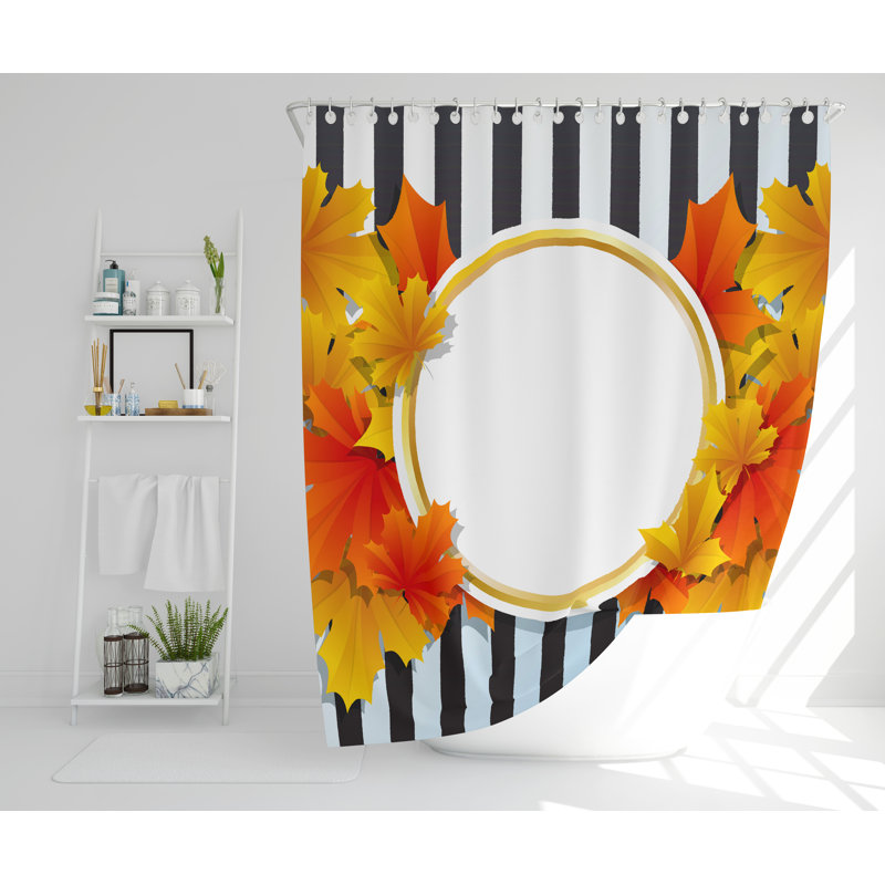Wilibald Polyester Shower Curtain, 168cm H x 168cm W