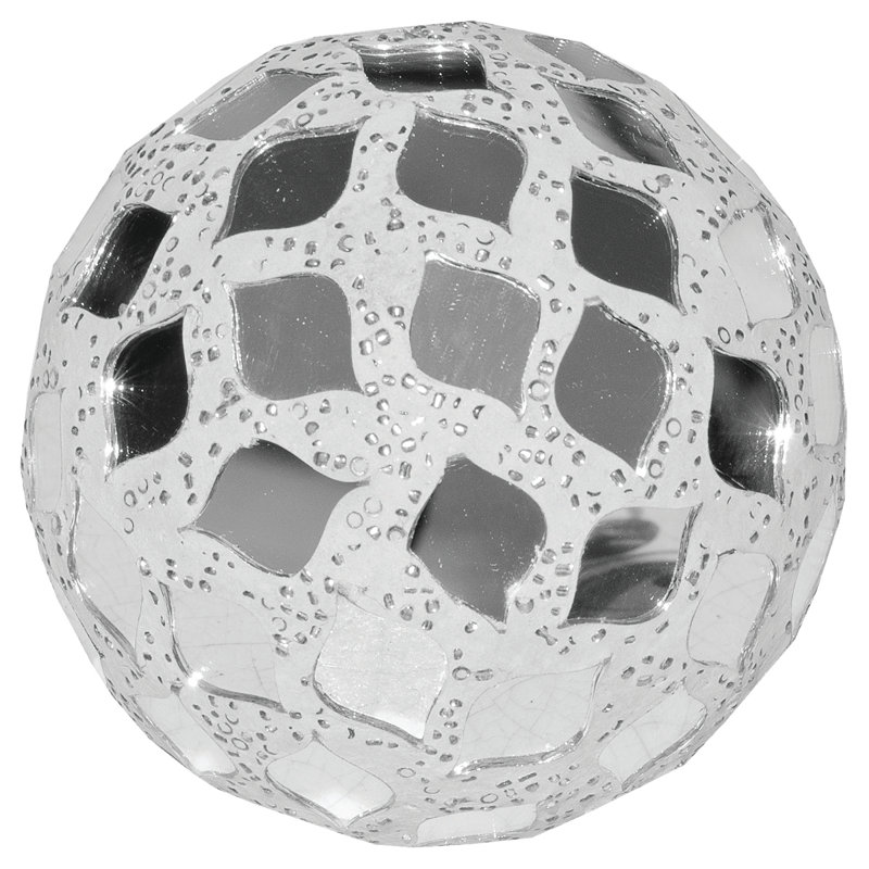 Handmade Glass Abstract Figurine / Sculpture Decorative Object, Mirrored