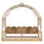 Lit simple allongé avec toit arqué et bande lumineuse-885720653