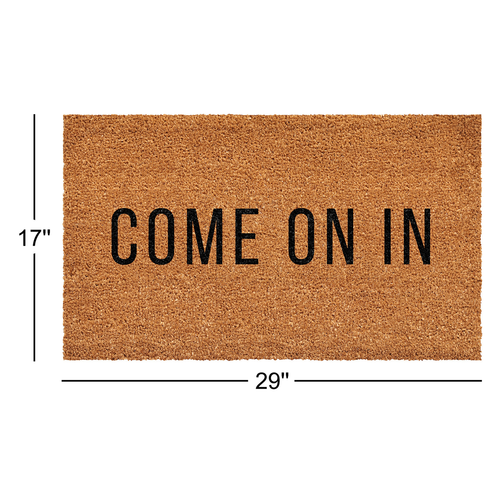 Den Non-Slip Doormat, 17" W x 29" L