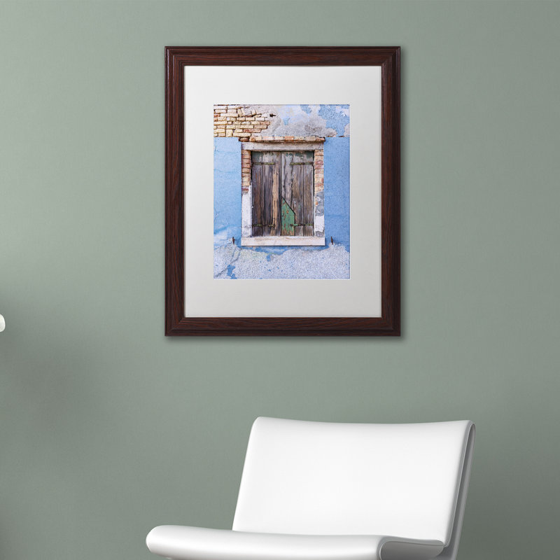 Cliffton «Once Blue», reproduction de photo sur toile encadrée, Blanc, H 20 po x l 16 po x P 0,5 po, Toile à cadre argenté