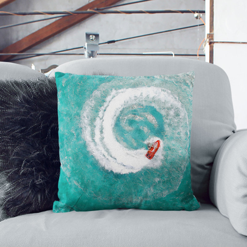 Square Throw Cushion, Stone, 40cm H x 40cm W x 15cm D