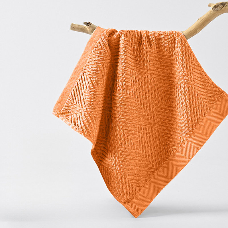 Serviette de bain Serviette de bain éponge douce et absorbante, Orange