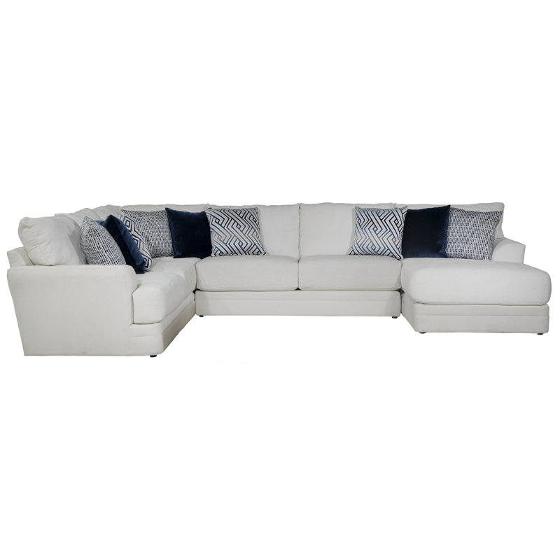 Canapé modulaire de coin large de 153 po Mazekine, Accoudoir à droite (vu de face)